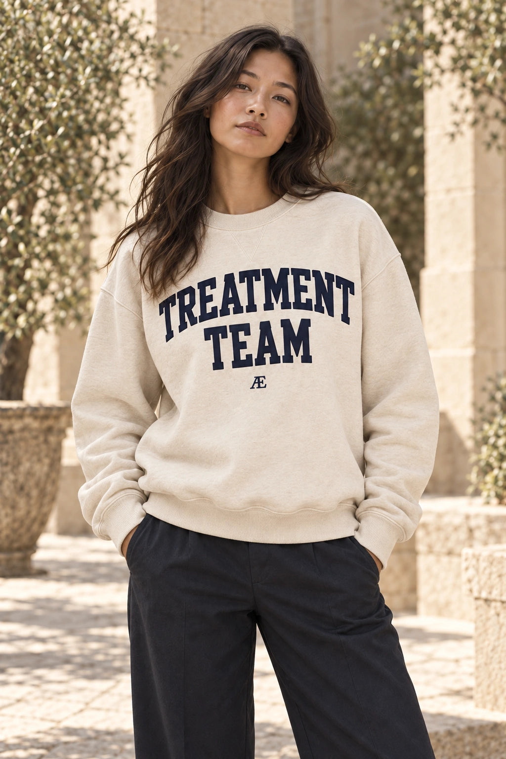TREATMENT TEAM Crew on a model