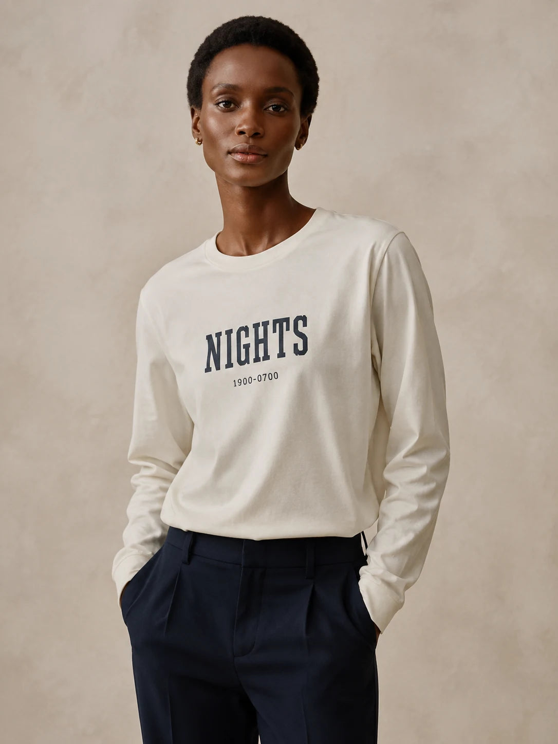 NIGHTS Long Sleeve — Bone