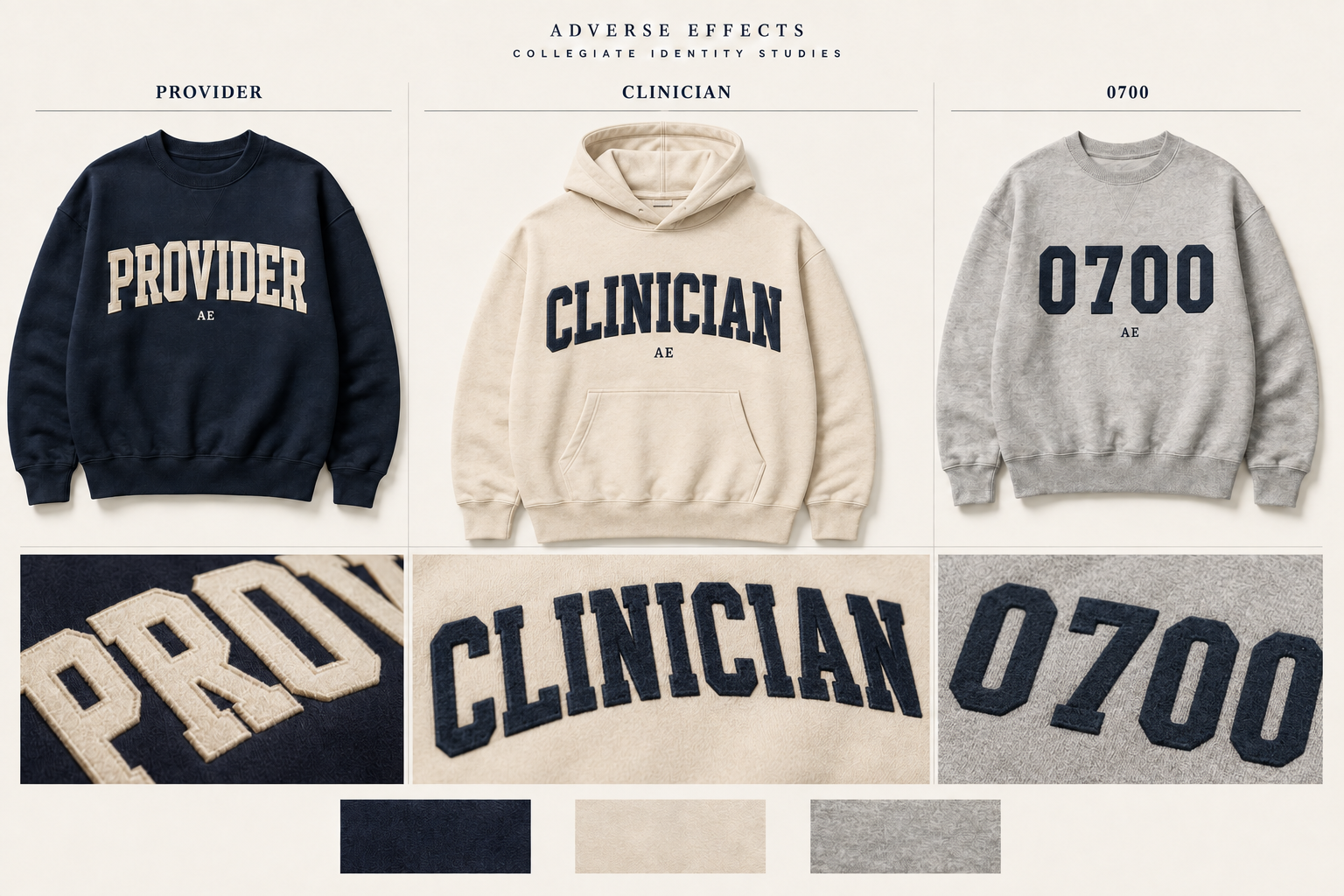 CLINICIAN Hoodie — Bone